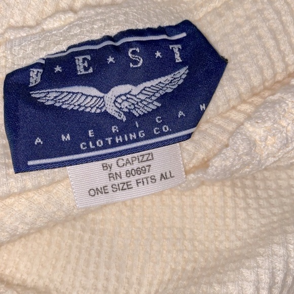 Vintage waffle knit top size one size fits most - Picture 5 of 6